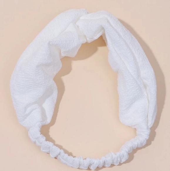 White Wrap Headband - Picture 3 of 4